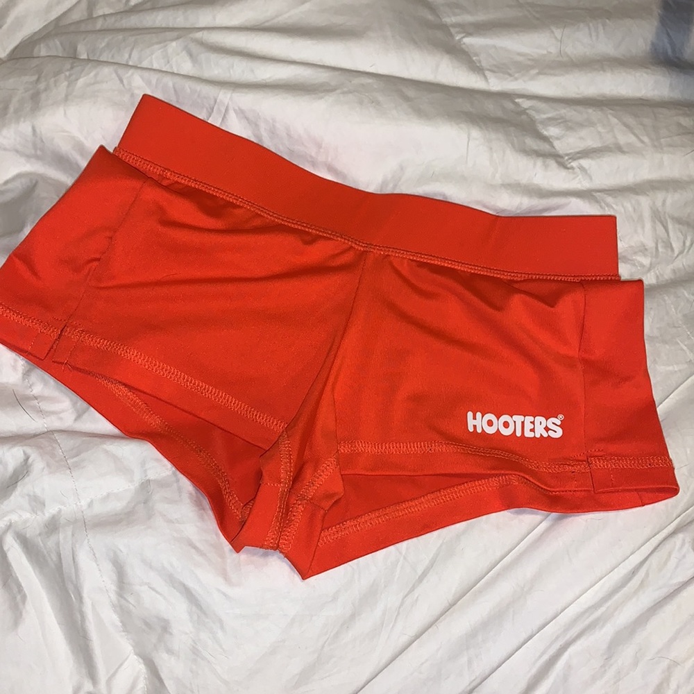 OG orange Hooter’s girl shorts